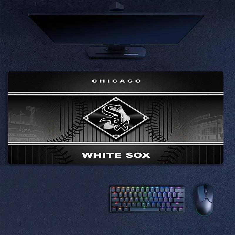 Chicago White Sox Color Mouse Pad Large Gaming Table Cushion Non-slip Laptop Tablet Big Mousepad XXL Mat Mini PC Playmat With Lock edge