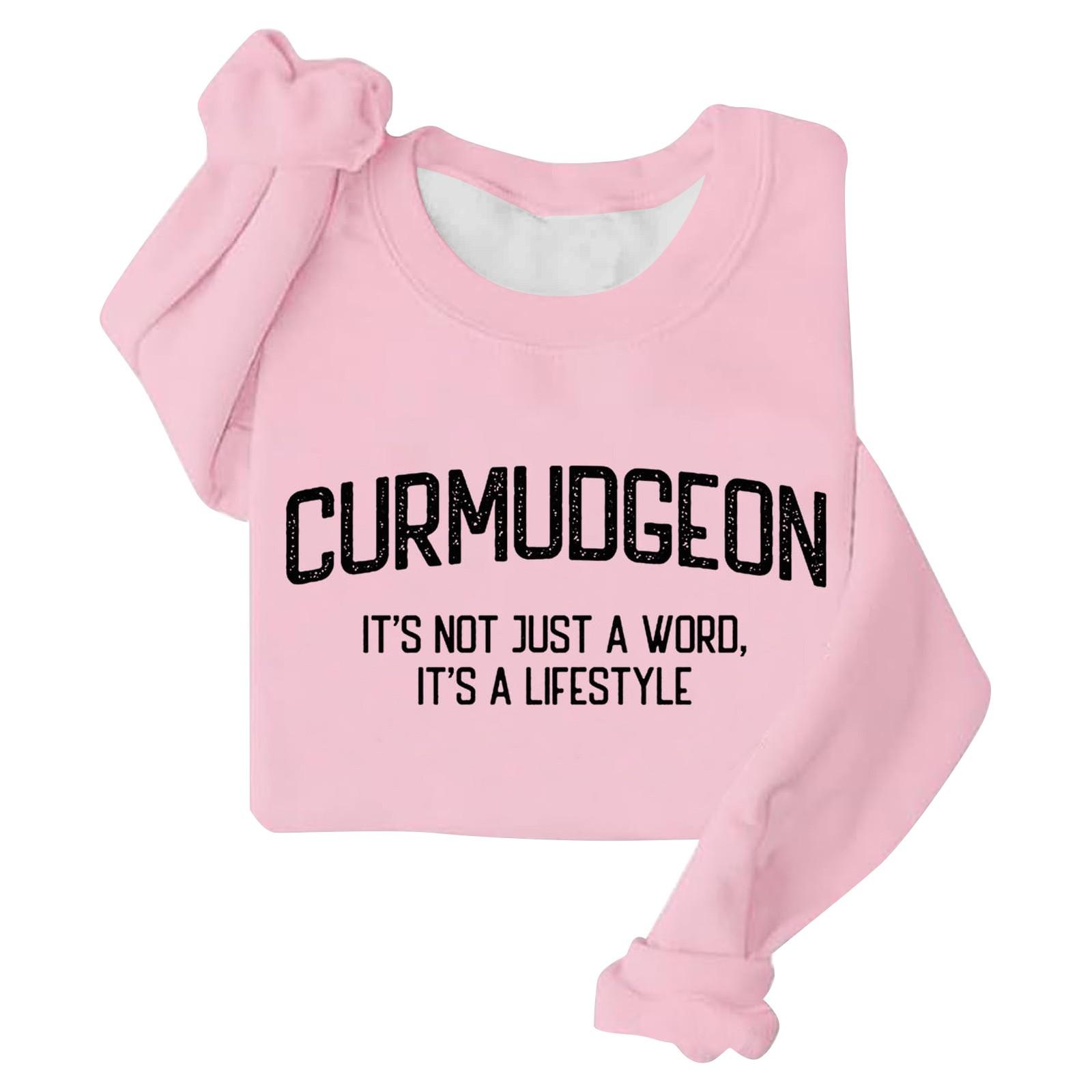 

Женская модная толстовка с длинным рукавом и круглым вырезом с принтом L розовый