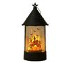 Halloween Led Candle Lantern Pumpkin Ghost Castle Pattern Portable Hanging Wind Lamp Holiday Party Tabletop Decor Props Gift