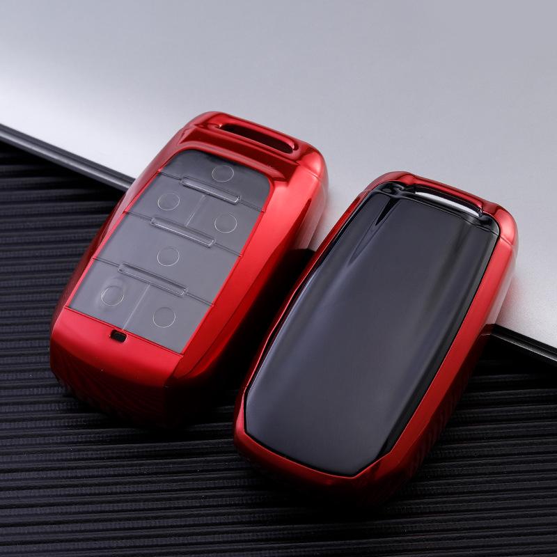 Jeep Key Cover for Compass, Cherokee, Renegade, Grand Cherokee, Dodge - Transparent Case