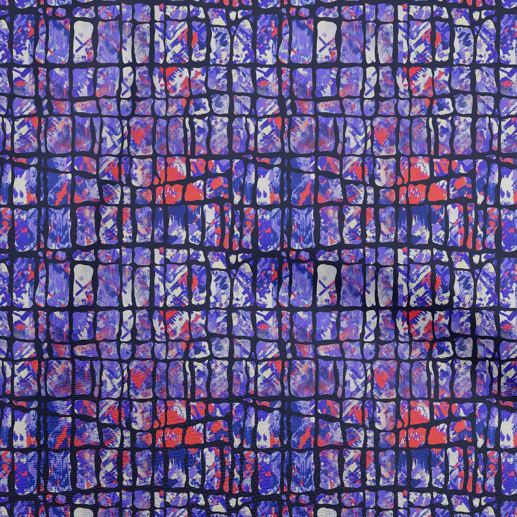 

oneOone Cotton Flex Blue Fabric Abstracts Швейна тканина з друком на ярд Одяг своїми руками Швейні матеріали 40 дюймів 42 Inch Wide - Viscose Chiffon Фіолетовий