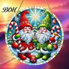 Seasonal Home Hanging Ornaments Christmas Tree Ornaments, Acrylic Festive Pendants with Lanyard for Decor Holiday Party Decoration, Indoor Scene