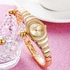 Damenarmbanduhr Mittelalter Nische High-End Diamantbesetzte Quarzarmbanduhr Damen Hochwertige Wasserdichte Uhr