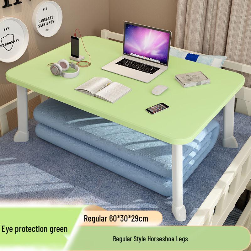 Folding Bedside Desk: Compact Floor Table for Bedroom & Dorm Study