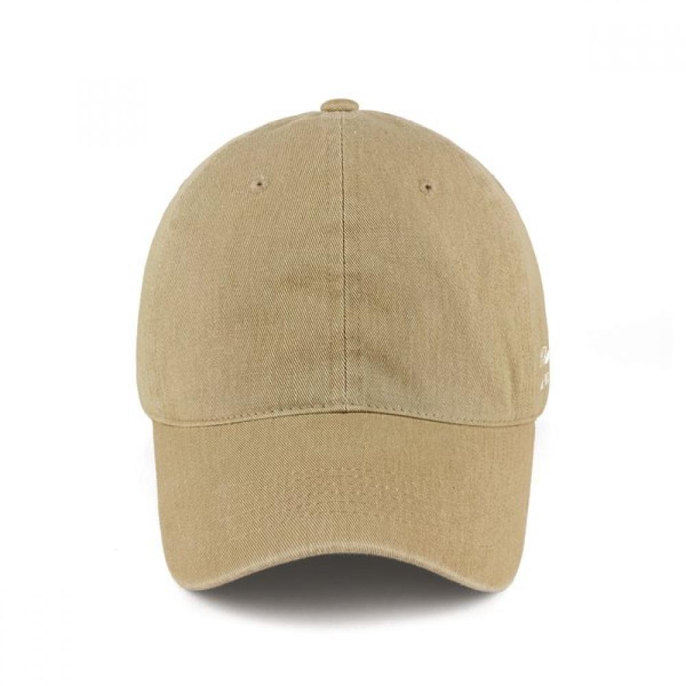 VERUTUM Side Logo Bio Washing Cap Beige Hw Bc249b
