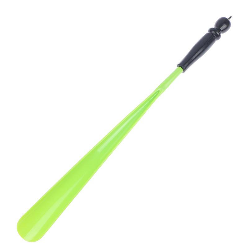 Plastic Extra Long Shoehorn Lazy Shoe Helper Long Handle Shoes Lifter Pull Shoehorn Slip Handle Long Shoehorn Random Color