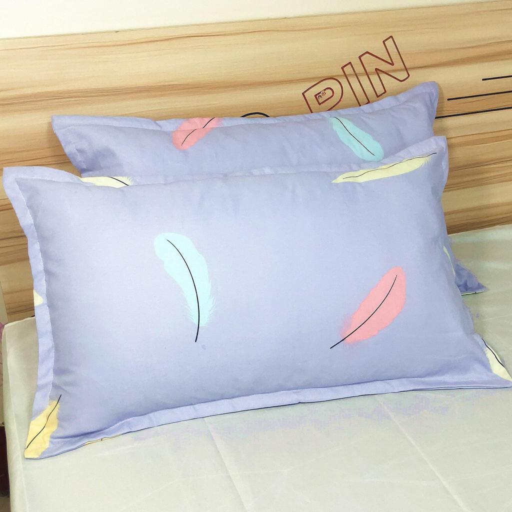 48X74Cm Printed Pillow Case Bed Pillowcases Standard Pillow Cover for Bedding Bedroom (No Filler)