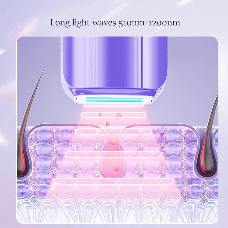 Hair Removal Instrument Freezing Point Laser Sapphire Ipl Household Whole Body Private Parts Shaver Ice-feeling Painless Hair Remover