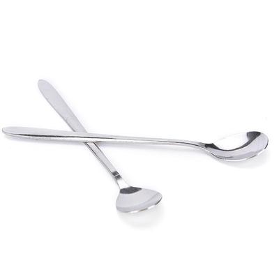 16Cm Long Handle Stainless Steel Tea Coffee Spoons Ice Cream Cutlery
