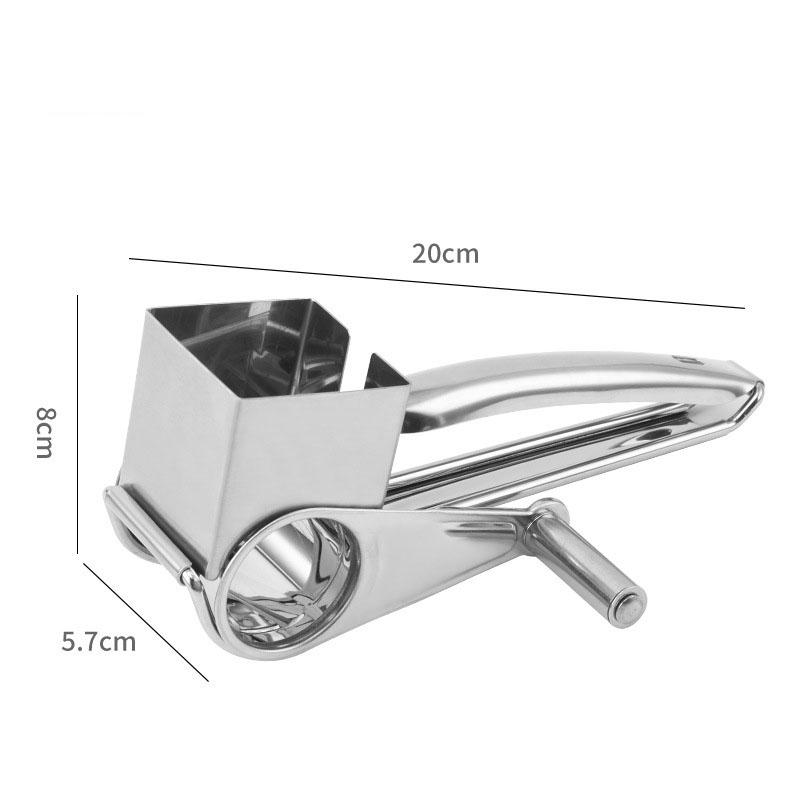 304 Stainless Steel Cheese Grater with 3 cutters Household Kitchen Hand Rotation Creative for cheese nut baking tools