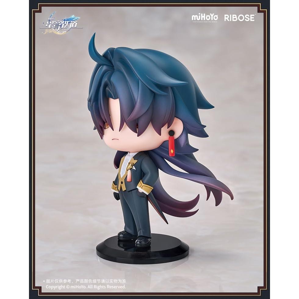 RIBOSE Star Rail Capsule Toy: Train Welcome Tea Party Blade [Jin] PVC & ABS Painted Figure