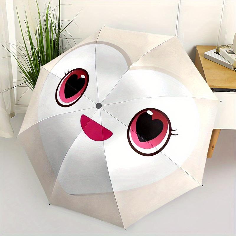

1pc Heart Character Icon Umbrella with Plastic Handle,Suitable for All Seasons Home Travel Outdoor UmbrellaM906