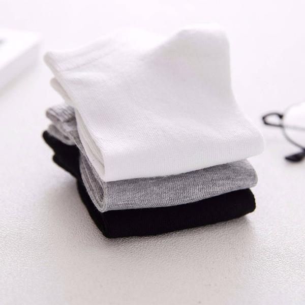 5 Pairs Men's Low Cut Socks Shallow Invisible Socks Spring and Summer Short Socks Pure Cotton Breathable Socks