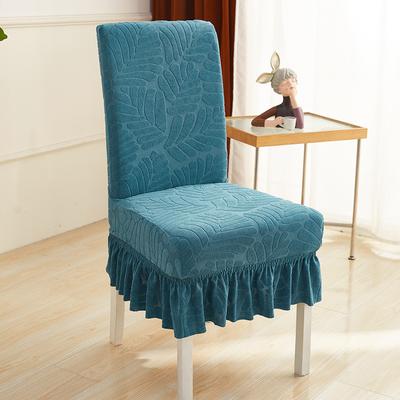 Dining Table Chair Cover Elastic Chair Covers with Skirt Bubble Banquet Chair Slipcover Stretch Chair Skirt Home Testiles