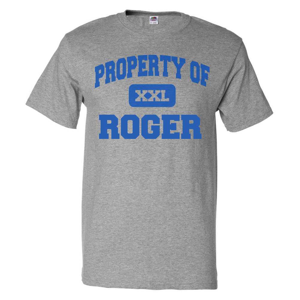 Camiseta Property of Roger Camiseta DivertidaSe abre en una nueva ventana o pestaña 3XL