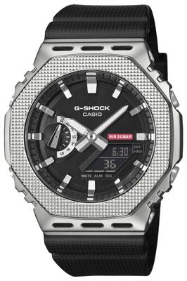Casio Ur GM-2100M-1A, Herre Sølv, Metalbeklædt, Fremstillet af Miljøvenlige Materialer, Autentisk Japansk Produkt