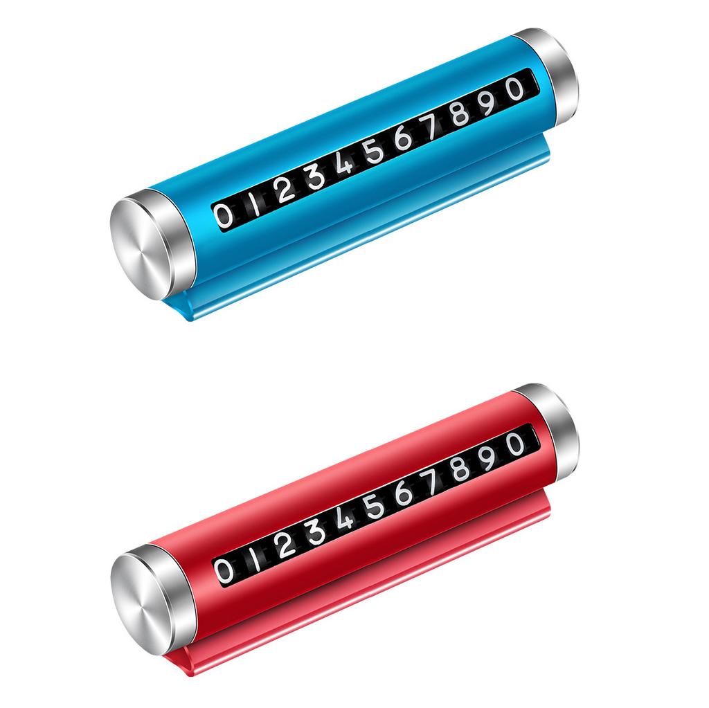 Universelle Metall Auto Temporäre Parkkarte Drehen Telefonnummernschild Aluminium Aufkleber Parkstopp im Autostyling Autozubehör