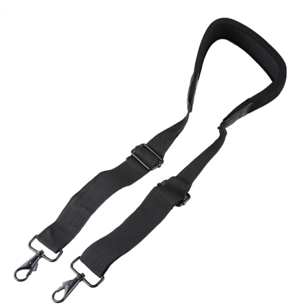 Black Adjustable Shoulder Bag Strap with Double Hooks for Canon Nikon Laptop Computer Camera Stabilizer