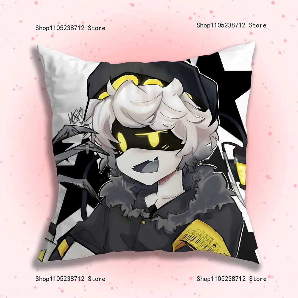 M-Murders D-Drones Anime L-Laple Pillow Case Plush Pillow Cases Home Decoration Pillow Cover for Sofa Bed Chair Living Room