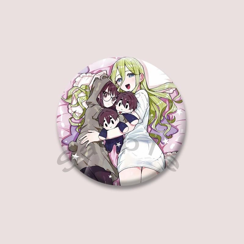 The 100 Girlfriends Who Really Love You Anime Brooches Cartoon Figure Nano Eiai Karane Inda Badges Bag Hat Clothes Button Pins