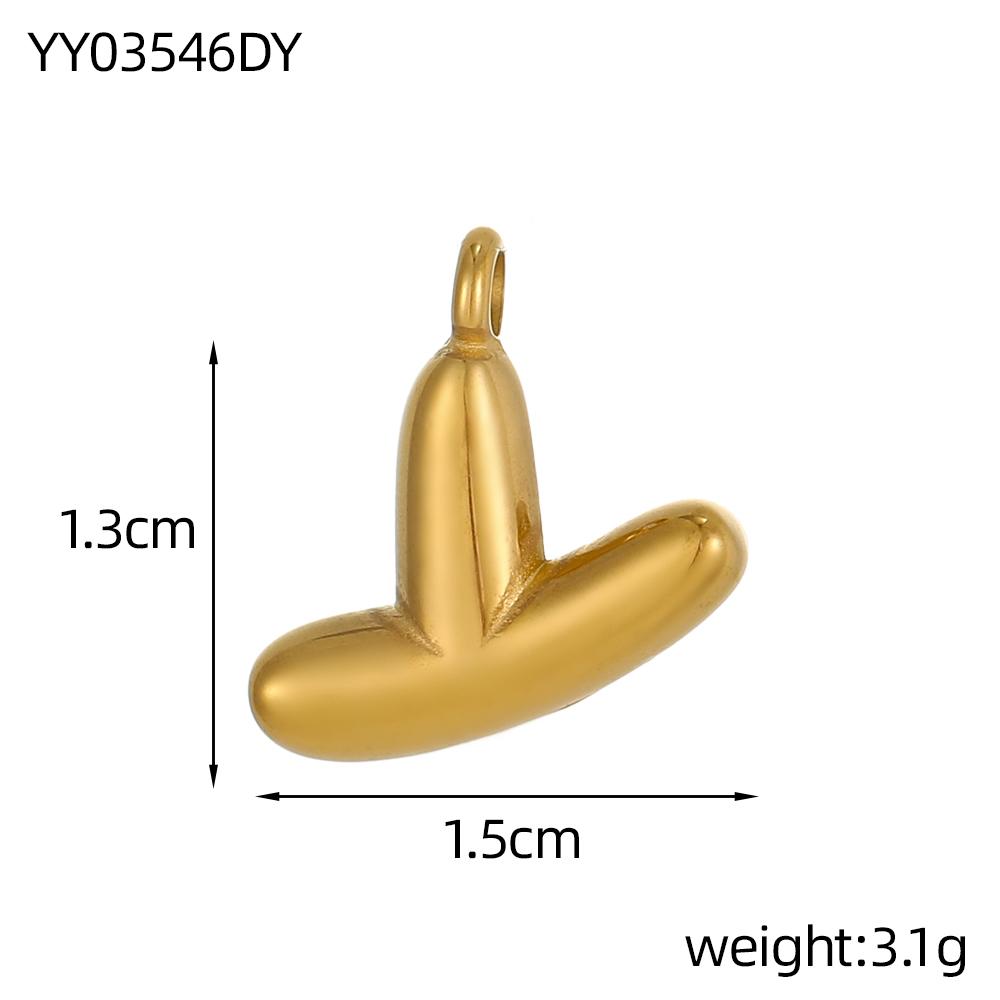 CARLIDANA Stainless Steel Gold Plated Alphabet 26 Letters Name Jewelry Mini Minimalist Bubble Initial Pendants for Necklace DIY