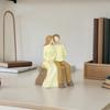 Resins Decorative Statue Commemorates Special Anniversaries Romantics Loving Elderly Couple Sculpture for Valentines Day