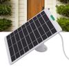 5W Solar Panel Fit for   Pro 5S Surveillance Camera Monocrystalline Silicon Solar  r with 3 Pin Interface for Security Camera Doorbell