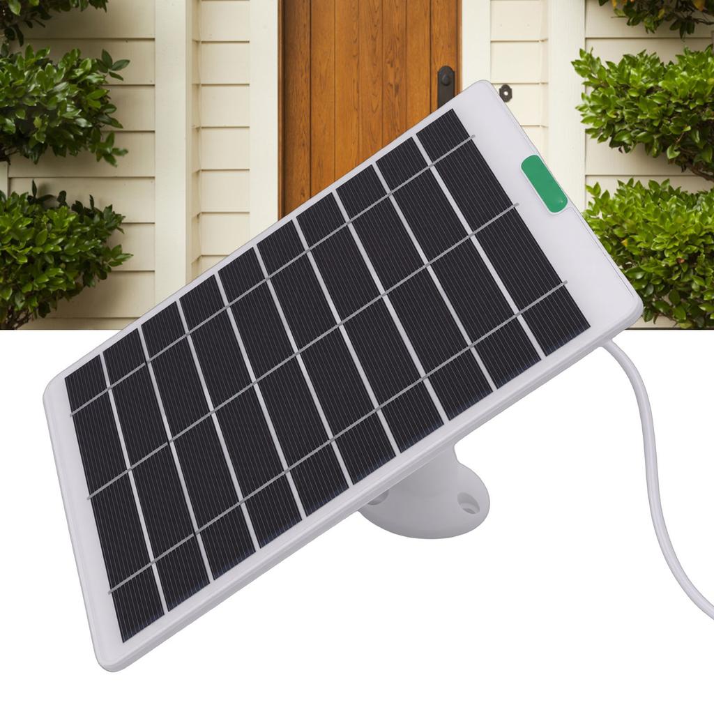 5W Solar Panel Fit for   Pro 5S Surveillance Camera Monocrystalline Silicon Solar  r with 3 Pin Interface for Security Camera Doorbell