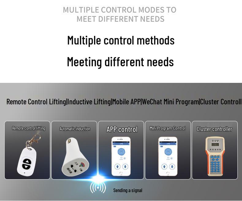 Smart Waterproof Remote Control Parking Lock with Anti-Collision Sensor and Thickened Lithium Battery