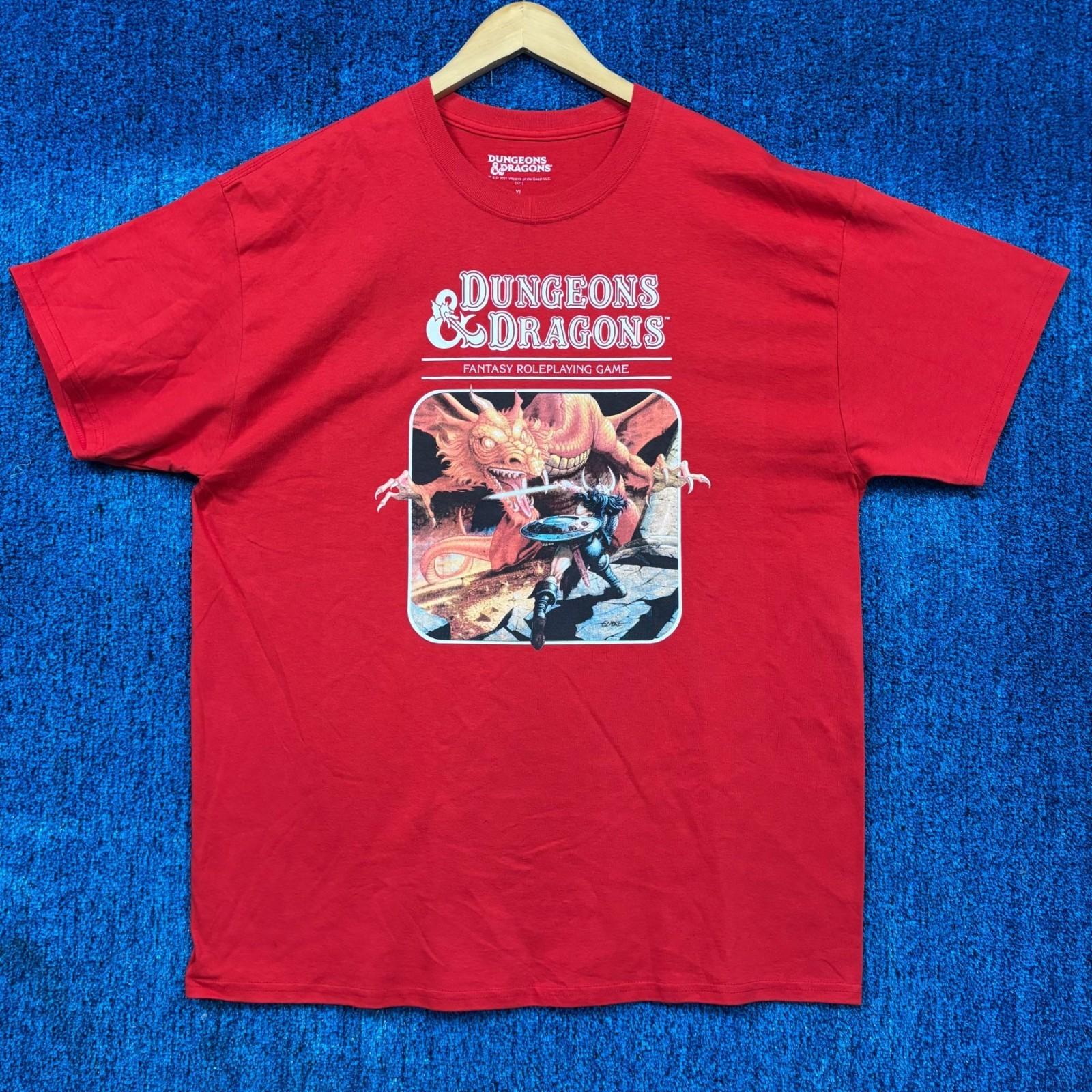 Dungeons and Dragons Fantasy Role Playing Game Promo Tee XL Unisex T-Shirt S