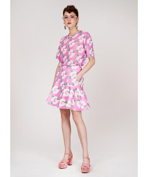 Графическая футболка с коротким рукавом Greedius Pink/L