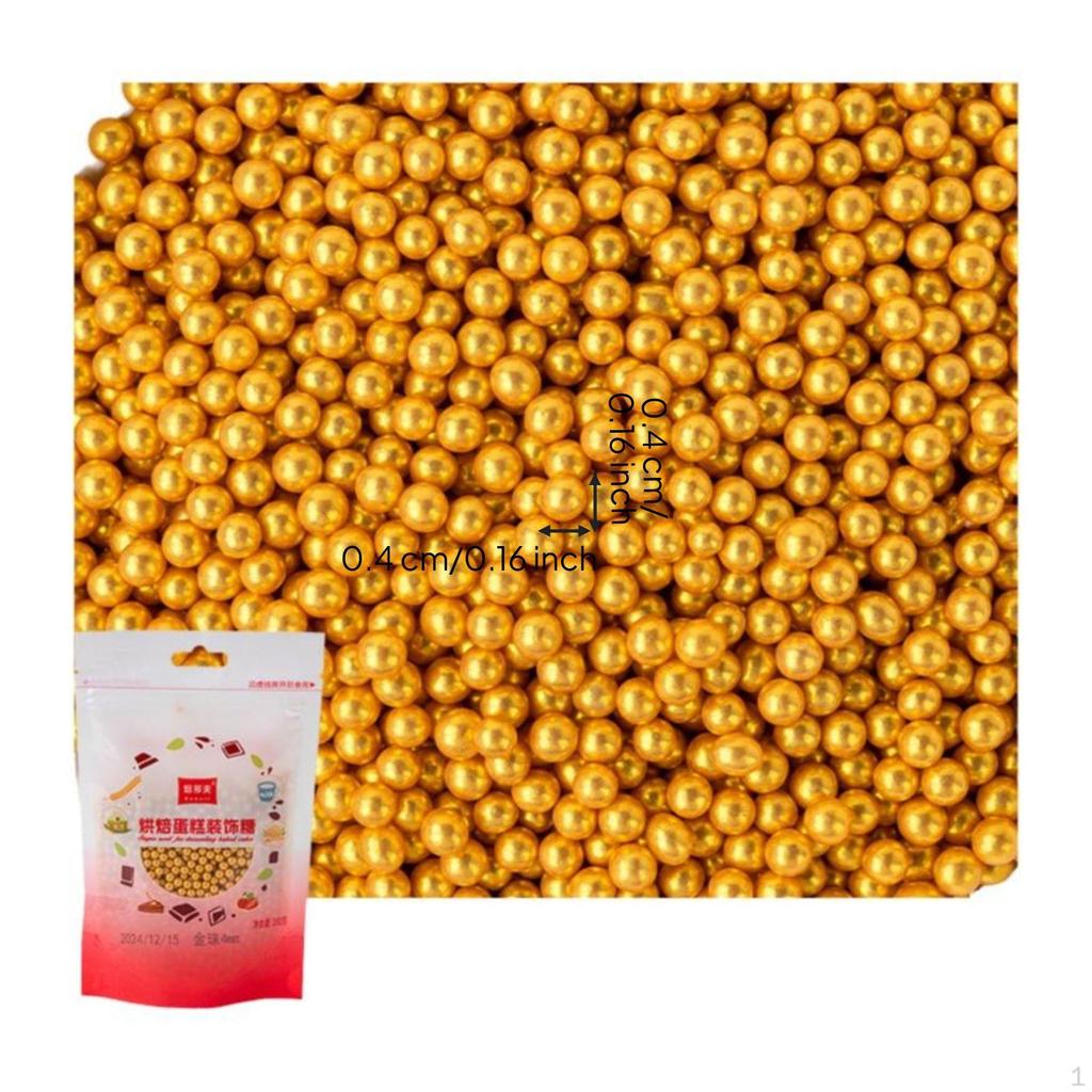 bead decorations, edible sweetener beads, cake decorating, mixed sizes 0.13kg
