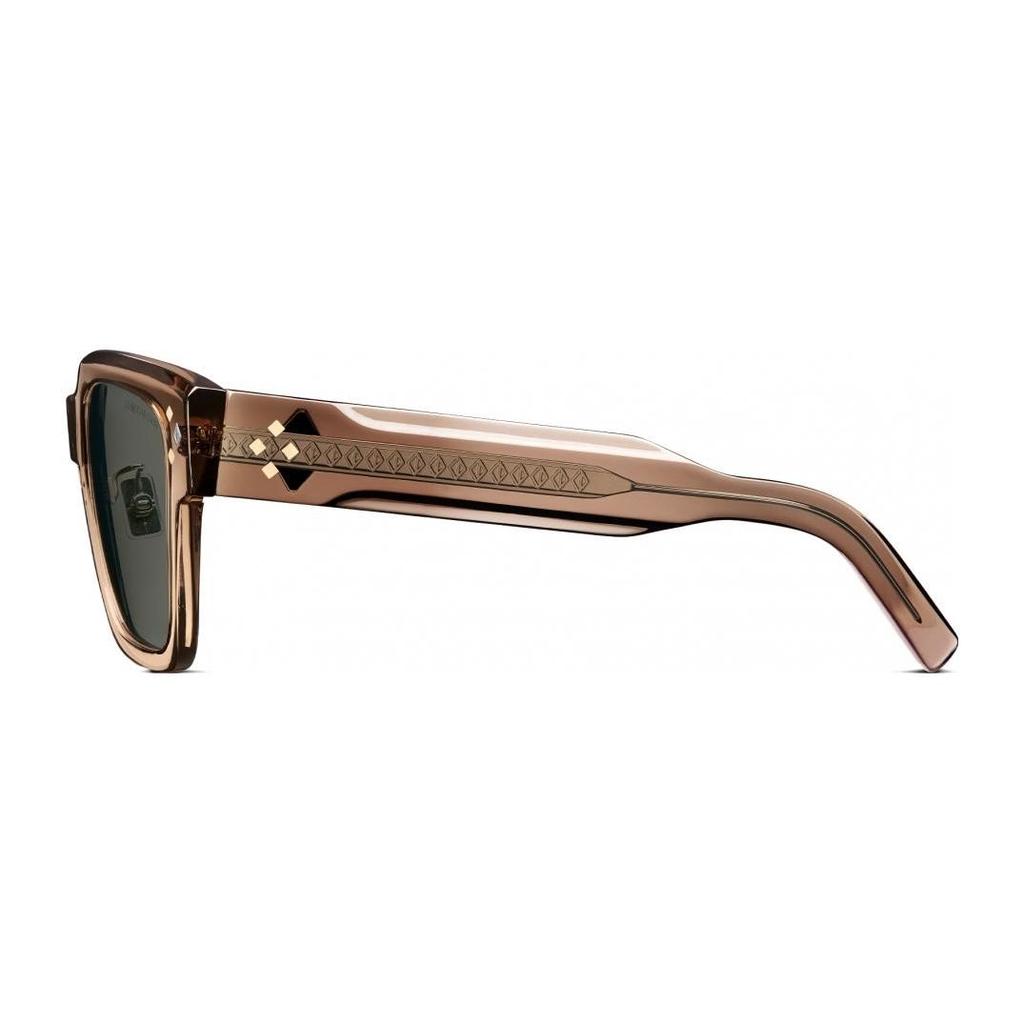 Dior Square Sunglasses With Logo Men Sunglasses Brown CDDMS2IXR64C0