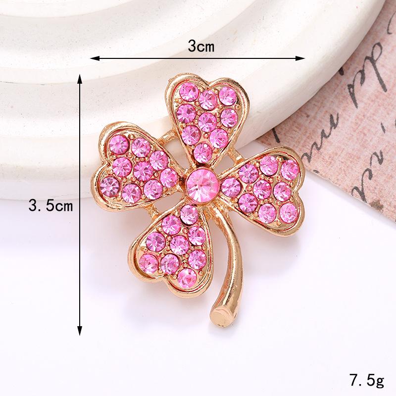 Colorful Four-Leaf Clover & Flower Rhinestone DIY Phone Case Jewelry Accessories.