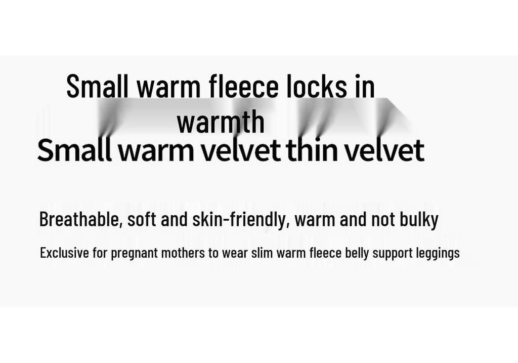 High Waist Maternity Leggings - Velvet-Lined, Slimming, Warm Yoga Pants for Spring & Autumn