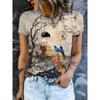 2026 Hot Selling Fashionable Cats Gazing At Each Other Under The Starry Sky 3D Printed Men's and Women's Street Wear T-shirts