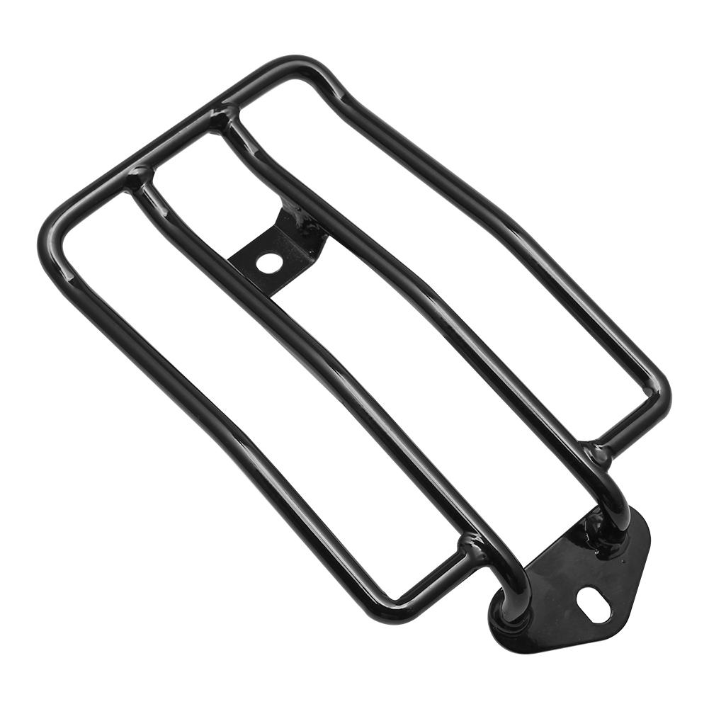 Black Motorcycle Rear Solo Seat Luggage Rack Bracket Support Shelf For Harley Sportster Iron XL 883 1200 2004-2019