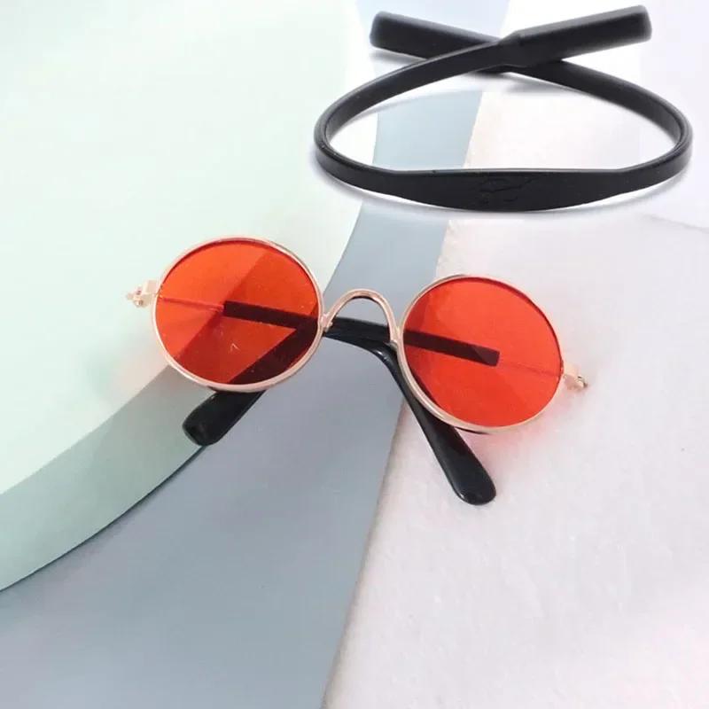 Cat Sunglasses Summer Outdoor Puppy UV Protection Sunglasses Dolls Sun Glasses Small Dog Cosplay Photo Props Cute Pet Sunglasses