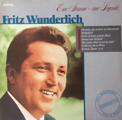 LP Schallplatte FRITZ WUNDERLICH Eine Stimme Eine Legende 23567 ACANTA 1986 Deutschland Klassik Gebraucht