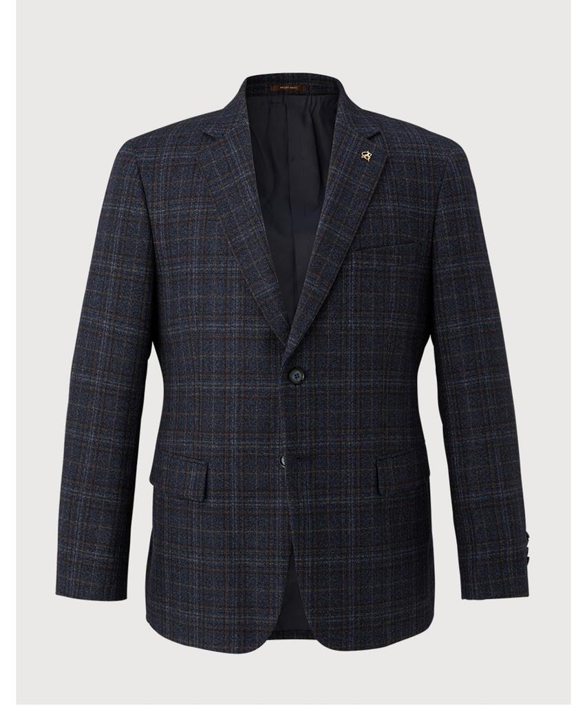 Brunobaffi Navy 100% Wool Suit Jacket