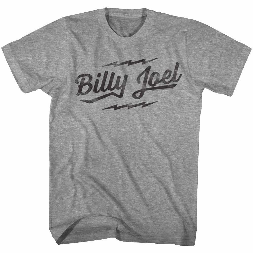 Billy Joel Men Vintage Logo T Shirt Pop Music Album Tour Merch Gray Heather XL