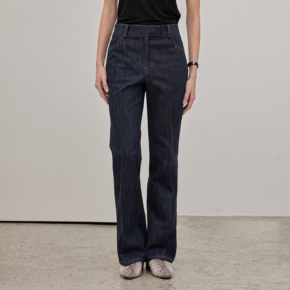 Hiikeu Non Fade Denim Pants_Navy