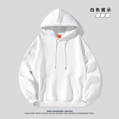 Couple Hooded Sweatshirt Men Women Casual Autumn Winter Solid Color Top