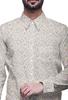 BESTMAN Printed Cotton Shirts For Men Long Sleeve Slim Fit Formal Shirt For