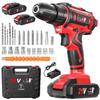 VANBAR Electric a Powerful Ally for DIY Compact Electric Screwdriver Maximum Torque 21V 1300mAh Cordless Rechargeable Drill Driver with LED Power Tool