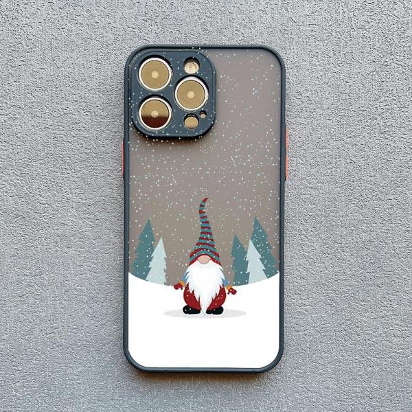 Cartoon Elk Santa Claus Tree Christmas Phone Case For iPhone 16 15 14 Plus Pro Max 13 11 12 Pro Max Mini X XR XS 7 8 Plus Cover