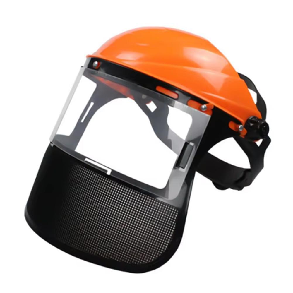 Head Mounted Lawn Mower Protective Mask Explosion Proof Steel Wire Mesh Mask Stone And Sawdust Proof Lawn Mower Face Mask
