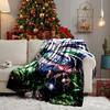 Dark Anime Ninja Character Blanket Lightweight Ideal Bedding Blanket Perfect for Travel, Camping, Living Rooms, Offices, Sofas, Fan Christmas Gift