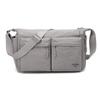 Multi-Pocket Nylon Messenger Bag with Zipper Closure Casual Crossbody Shoulder Purse for Men Daily Travel