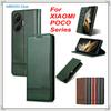 POCO F6 Pro F5 F7 Ultra X7 X6 X5 M7 Luxury Leather Case Retro Wallet Book Flip Magnet Full Cover For Xiaomi POCO F7 M7 PRO Bags